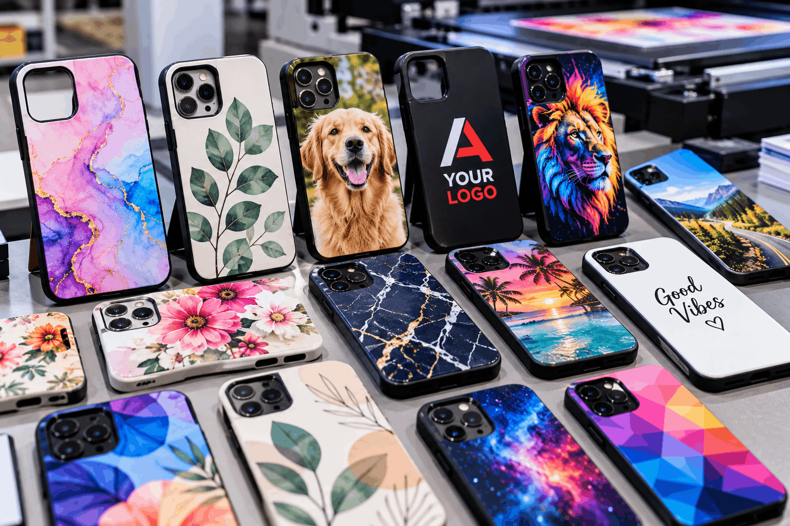 Handyhüllen individuell bedrucken mit UV-Druck